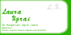 laura ugrai business card